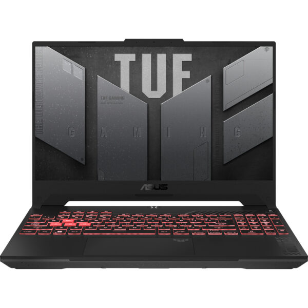 Ноутбук / ASUS TUF A15 FA507UV-LP149 (90NR0I25-M007W0) / Ноутбук/ ASUS TUF A15 FA507UV-LP149 15.6"(1920x1080 (матовый, 144Hz) IPS)/AMD Ryzen 7 8845HS(3.8Ghz)/16384Mb/512PCISSDGb/noDVD/ExtnVidia GeForce RTX4060(8192Mb)/Cam/BT/WiFi/90WHr/war 1y/2.2kg/Mecha Gray/DOS