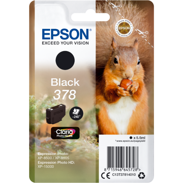 Картридж / Epson C13T37814020 / Картридж/ Singlepack Black 378 Claria Photo HD Ink