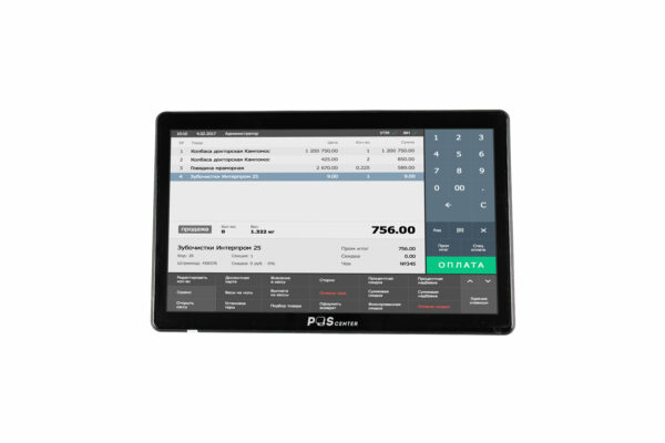 Компактный POS-терминал Poscenter Wise Pro (11,6", P-CAP, J4125, RAM 4Gb, SSD M2 128Gb, WiFi, BT, АКБ) без ОС