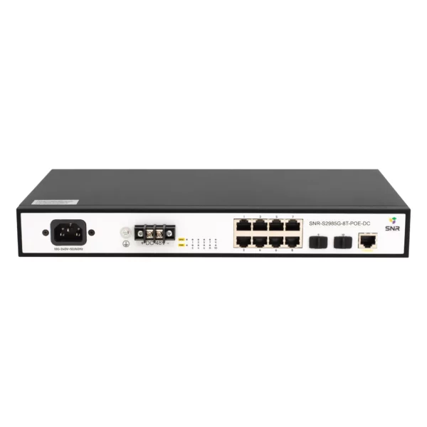 Коммутатор / SNR SNR-S2985G-8T-POE-DC / Коммутатор/ Управляемый POE коммутатор уровня 2 SNR-S2985G-8T-POE-DC