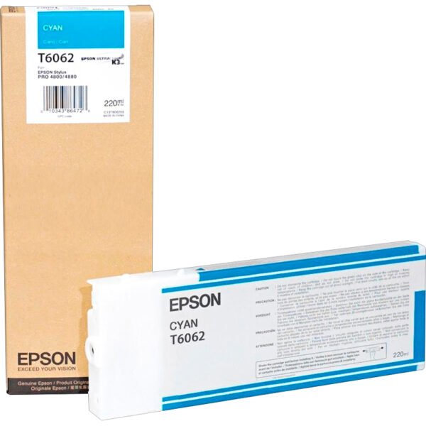 Картридж / Epson C13T606200 / Картридж/ Epson I/C SP-4880 220ml Cyan