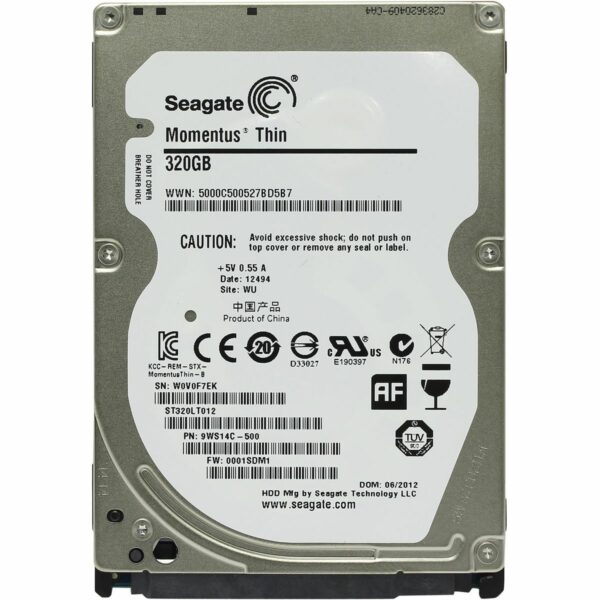 Жесткий диск / Seagate ST320LT012 / Жесткий диск/ HDD Seagate SATA 320Gb 2.5" Momentus Thin 5400 RPM 16Mb (clean pulled, упаковка вскрыта) 1 year warranty (replacement MQ01ABD032)