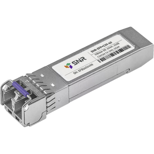 Модуль / SNR SNR-SFP+C29-60 / Модуль/ Модуль SFP+ CWDM оптический, дальность до 60км (23dB), 1290нм