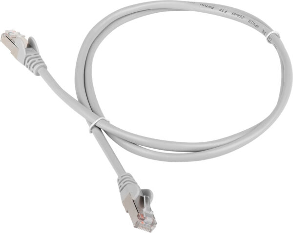 Кабель Патч-корд Lanmaster FTP TWT-45-45-1.5/S6-GY вилка RJ-45-вилка RJ-45 кат.6 1.5м серый ПВХ (уп.:1шт)