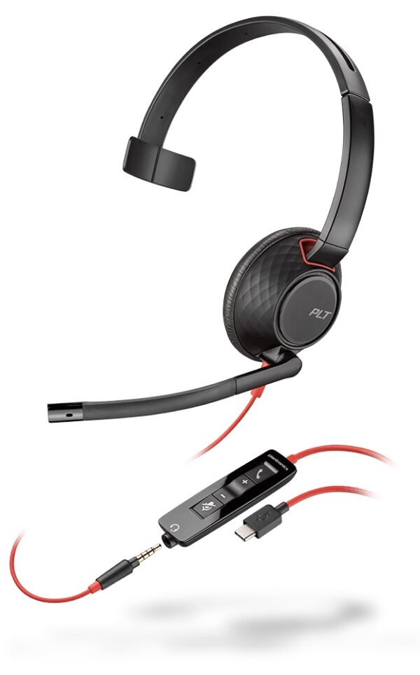 Гарнитура проводная / Plantronics 207587-201 / Гарнитура проводная/ BLACKWIRE 5210,C5210 USB-C,WW