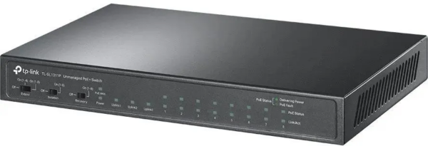 Коммутатор / TP-Link TL-SL1311MP / Коммутатор/ 8-Port 10/100Mbps + 3-Port Gigabit Desktop Switch with 8-Port PoE+