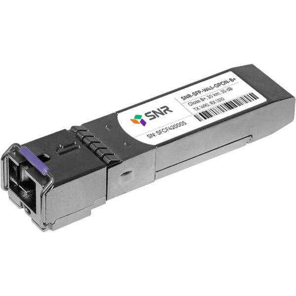 Модуль / SNR SNR-SFP-W43-GPON-B+ / Модуль/ Модуль SFP WDM GPON, дальность до 20км (28dB), Tx/Rx 1490/1310нм