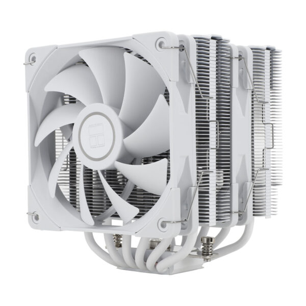 Кулер для процессора / Thermalright PA120-WH / Кулер для процессора/ Thermalright Peerless Assassin 120 White (4-pin PWM, 157mm, Ni/Cu, 6x6mm, 2x120mm, 66.17CFM, 25.6dBA, 1550RPM, S 2011, -3, 2066, 1200, 1700, 1851, 115x, AM4, AM5, white)