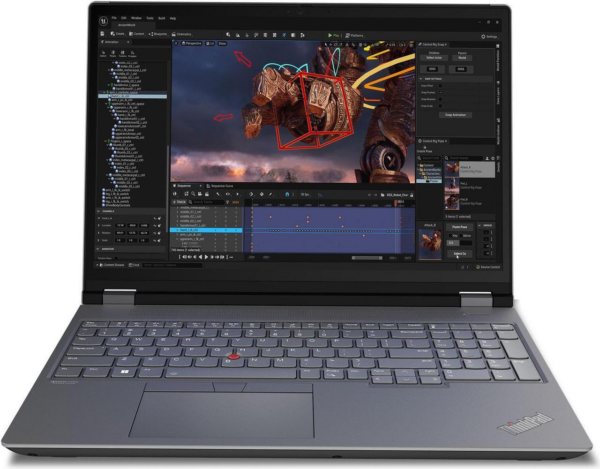 Ноутбук / Lenovo 21FA0051US / Ноутбук/ Lenovo ThinkPad P16 G2 16" WQUXGA (3840 x 2400) IPS 100%DCI-P3 800 nits, Intel i7-14700HX, 32GB DDR5, 1TB SSD, NVIDIA RTX™ 2000 Ada 8GB, Intel® Wi-Fi 6E, 1080P FHD RGB Cam, 94Wh, Backlit Keys, Win 11 Pro, ( EN_kbd , 3pin cable)