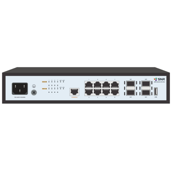 Коммутатор / SNR SNR-S5210G-8TX-POE / Коммутатор/ Управляемый PoE коммутатор уровня 2+ SNR-S5210G-8TX-POE