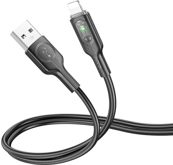 Кабель Hoco U120 iP USB (m)-Lightning (m) 1.2м черный коробка