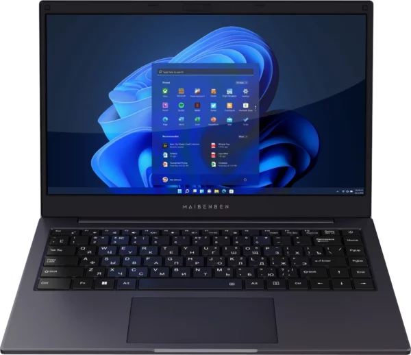 Ноутбук Maibenben S14A-R545UM Ryzen 5 Pro 4650U 8Gb SSD256Gb AMD Radeon 14" IPS FHD (1920x1080) Windows 11 Home dk.blue WiFi BT Cam 5000mAh (S14A-R545UMA1SHURE0)