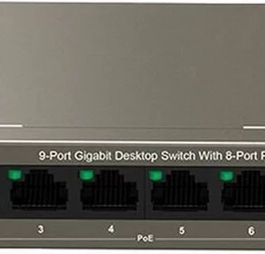 Коммутатор Tenda TEG1109P-8-102W (L2) 9x1Гбит/с 8PoE 92W неуправляемый