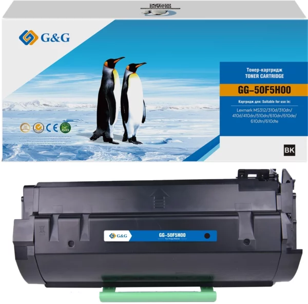 Картридж лазерный GG GG-50F5H00 50F5H00 черный (5000стр.) для Lexmark MS312/310d/310dn/410d/410dn/510dn/610dn/610de/610dtn/610dte