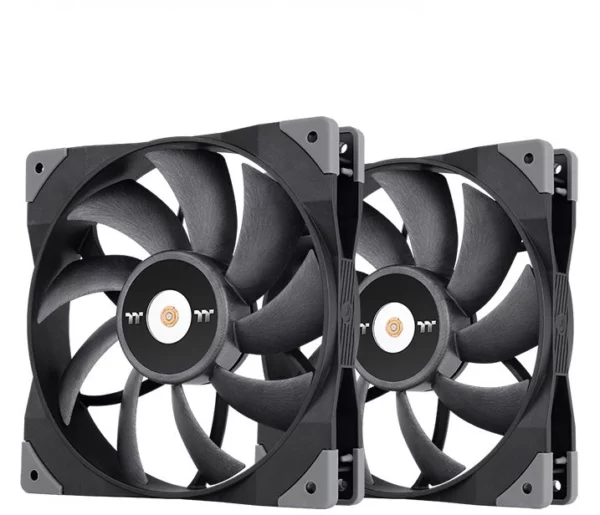 Вентилятор для корпуса Thermaltake Toughfan 14 140х140x25 черный 4-pin 25.2дБ (упак.:2шт) (CL-F085-PL14BL-A) Ret