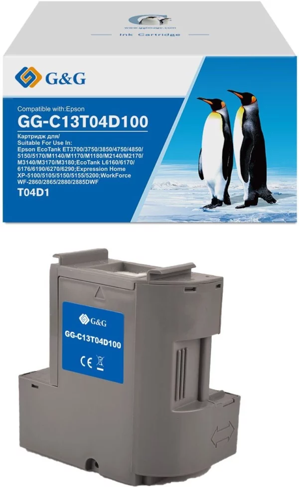 Бункер GG GG-C13T04D100 (C13T04D100) для Epson EcoTank ET3700/3750/3850/4750/4850/5150/5170/M1140/M1170/M1180/M2140/M2170