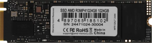 Накопитель SSD AMD PCIe 4.0 x4 1TB R3MP41024G8 Radeon M.2 2280