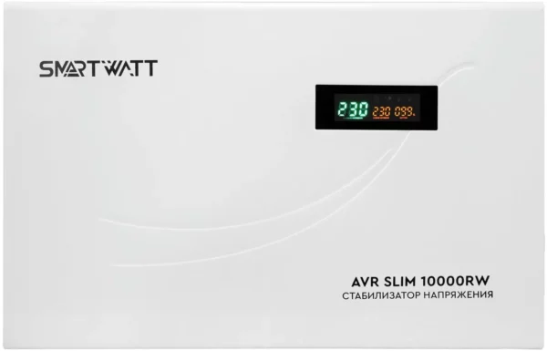 Стабилизатор напряжения Smartwatt AVR Slim 10000RW 10000ВА белый