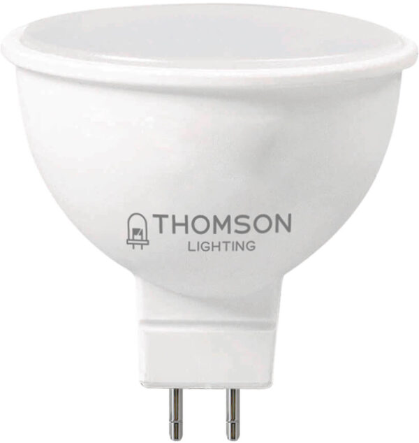 Лампа светодиодная Thomson TH-B2043 4Вт цок.:GU5.3 рефлек. 220B 3000K св.свеч.бел.теп. MR16