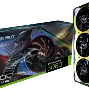 Видеокарта Palit PCI-E PA-RTX5080 GAMEROCK OC NVIDIA GeForce RTX 5080 16Gb 256bit GDDR7 2295/30000 HDMIx1 DPx3 HDCP Ret