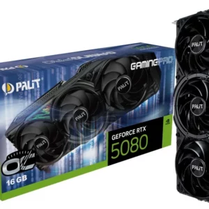 Видеокарта Palit PCI-E PA-RTX5080 GAMINGPRO OC NVIDIA GeForce RTX 5080 16Gb 256bit GDDR7 2295/30000 HDMIx1 DPx3 HDCP Ret