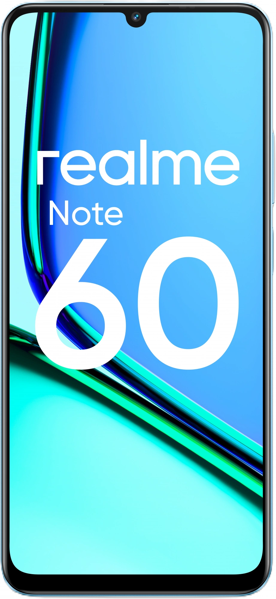 Смартфон Realme RMX3933 Note 60 128Gb 6Gb небесно-голубой моноблок 3G 4G 2Sim 6.74" 720x1600 Android 14 32Mpix 802.11 a/b/g/n/ac GPS GSM900/1800 GSM1900 TouchSc Protect VidConf A-GPS microSD max2048Gb