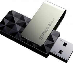 Флеш Диск Silicon Power 64Gb Blaze B10 SP064GBUF3B30V1K USB3.0 черный/серый