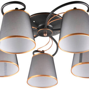 Люстра Hiper Nataly H055-5 потолоч. 60Вт черный/золотистый (плохая упаковка)