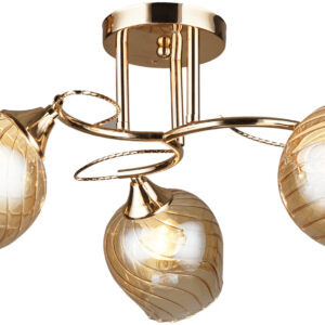 Люстра Hiper H221-3 потолоч. янтарный/золотистый