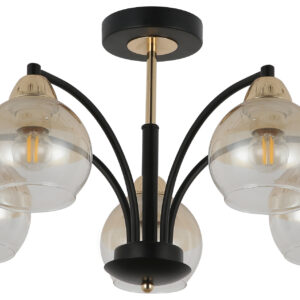 Люстра Hiper Brum H178-5 потолоч. черный