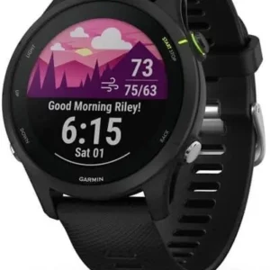 Смарт-часы Garmin Forerunner 255 33мм 1.3" корп.черный рем.черный (010-02641-30)