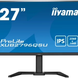 Монитор Iiyama 27" ProLite XUB2796QSU-B5 черный IPS LED 1ms 16:9 HDMI M/M матовая HAS Piv 1000:1 250cd 178гр/178гр 2560x1440 DP FHD USB 5.4кг