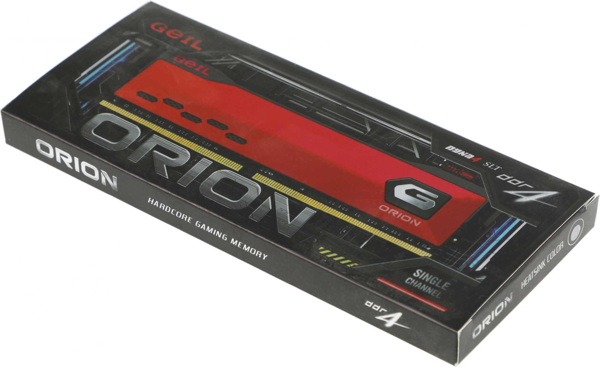 Память DDR4 16GB 4000MHz Geil GOG416GB4000C18BSC Orion RTL PC4-32000 CL18 DIMM 288-pin 1.4В kit с радиатором Ret