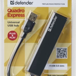 Разветвитель USB 3.0 Defender Quadro Express 4порт. (83204)