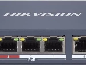Коммутатор Hikvision DS-3E1106HP-EI 4x100Мбит/с управляемый