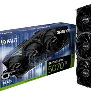 Видеокарта Palit PCI-E RTX5070Ti GAMINGPRO OC NVIDIA GeForce RTX 5070TI 16Gb 256bit GDDR7 2295/30000 HDMIx1 DPx3 HDCP Ret
