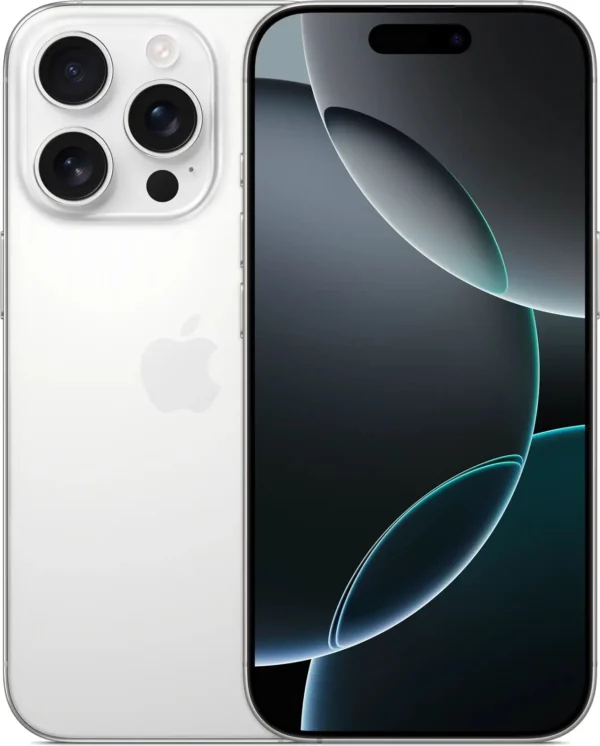 Смартфон Apple A3293 iPhone 16 Pro 256Gb белый титан моноблок 3G 4G 1Sim 6.3" 1206x2622 iOS 18 48Mpix 802.11 a/b/g/n/ac/ax/be NFC GPS Protect