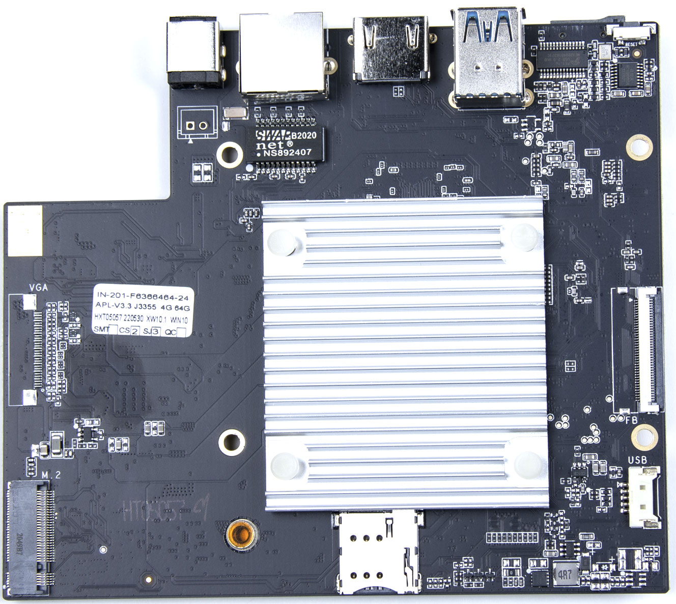 Материнская плата APL-J3355, V3.3 + RAM 4Gb + SSD 64 Gb для Poscenter TouchPos Х10W и TouchPos Х10W вер.2