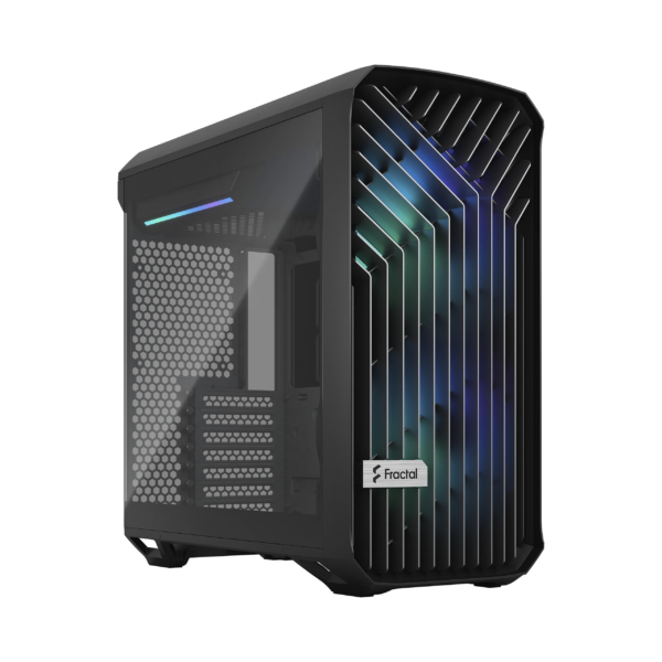 Корпус ПК без блока питания / Fractal FD-C-TOR1C-02 / Корпус ПК без блока питания/ Case Fractal Design Torrent Compact RGB TG Light Tint, Midi-Tower, 2x180mm RGB, 2xUSB-A 3.2 + 1xUSB 3.2 Type-C E-ATX, SSI-CEB, ATX, mATX, mITX Black