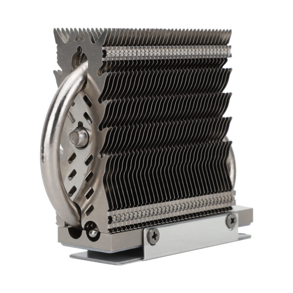Радиатор к SSD / Thermalright TR-M.2 HR-09 2280 PR / Радиатор к SSD/ SSD Cooler Thermalright M.2 HR-09 2280 PRO SSD (Radiator, Al, M.2 2280, Heat pipes2x6mm, 86x24x74mm, Silver)
