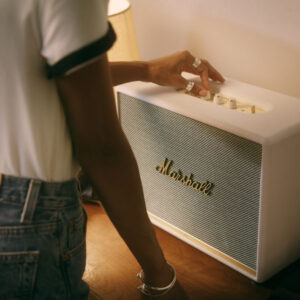 Колонка порт. Marshall Woburn II белый/золотистый 130W 2.1 BT/3.5Jack 10м