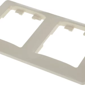 Рамка Schneider Electric Glossa GSL000206 накладная 2x вертикальный монтаж пластик бежевый