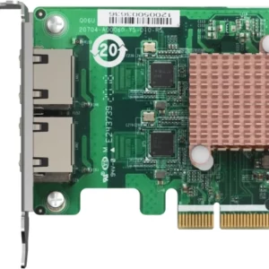 Сетевая карта Qnap QXG-2G2T-I225 двухпортовая 2,5GBASE-T/1000BASE-T/100BASE-TX, PCIe Gen2 x2