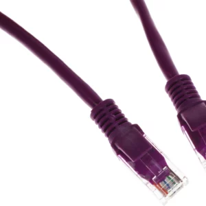 Патч-корд PP12-0.5M/V 1000G UTP 4 пары cat5E CCA molded 0.5м фиолетовый RJ-45 (m)-RJ-45 (m)