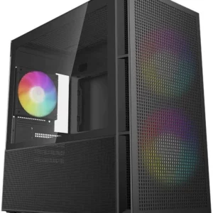 Корпус Deepcool CH360 черный без БП mATX 7x120mm 3x140mm 1xUSB3.0 audio bott PSU