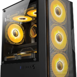 Корпус Оклик OCC-MN307 черный без БП mATX 8x120mm 2xUSB2.0 1xUSB3.0 audio bott PSU