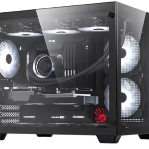 Корпус Bloody BD-CC108 черный без БП mATX 9x120mm 2xUSB3.0 audio bott PSU
