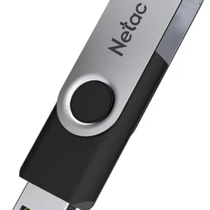 Флеш Диск Netac 8GB U505 NT03U505N-008G-20BK USB2.0 черный/серебристый