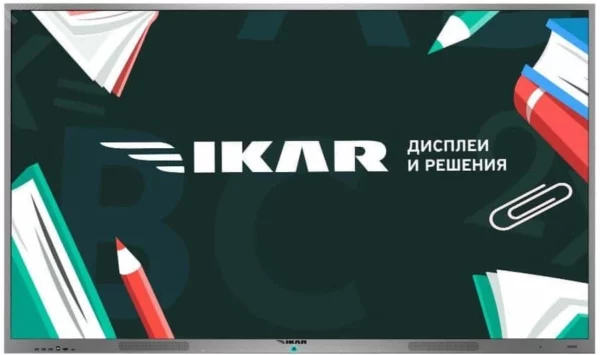 Панель Ikar 75" ИП 75-213-410 черный IPS LED 8ms 16:9 DVI HDMI M/M матовая 1200:1 400cd 178гр/178гр 3840x2160 VGA DP SPDIF UHD USB 70кг (RUS)