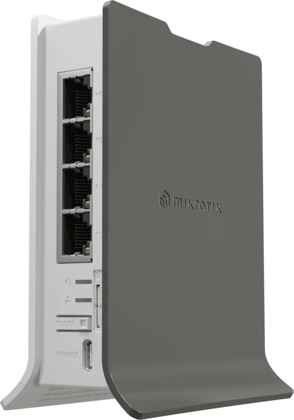 Роутер беспроводной MikroTik hAP ax lite LTE6 (L41G-2AXDFG621-EA) AX600 10/100/1000BASE-TX/3G/4G cat.6 черный